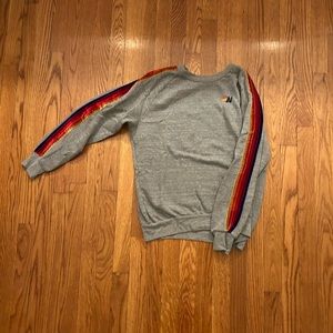 AVIATOR NATION Grey crew neck. SIZE medium